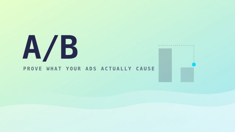 Bar chart showing the gap between reported ad ROAS and true incremental lift from an ad campaign